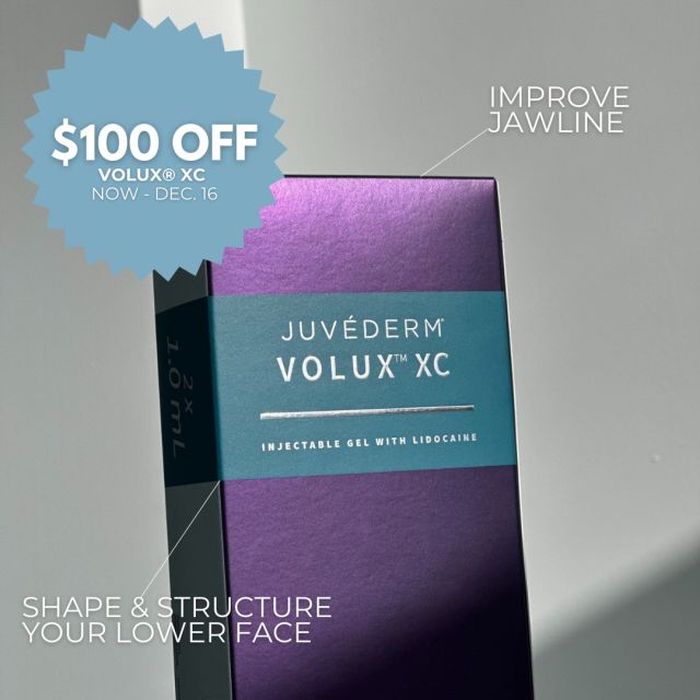 The injection savings continue! 👀🥳✨

From now until Dec. 16, save $100 on a syringe of VOLUX® XC at our office!

JUVÉDERM® VOLUX® XC is the first-and-only FDA-approved HA filler for improving lost definition in the jawline—with lasting results. 

Add volume to improve the shape and structure of the lower face and achieve a smooth, more defined look in the jawline with results that last up to 1 year with optimal treatment.

Schedule you next injection by calling our office:
➡ 515-277-5555